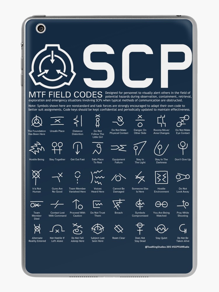 SCP MTF Field Codes by ToadKing07  Photographic Print for Sale