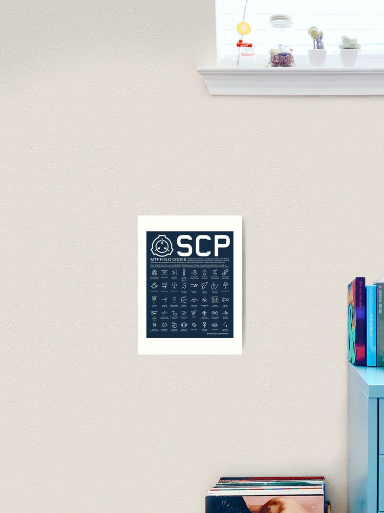 SCP MTF Field Codes by ToadKing07 | Art Board Print