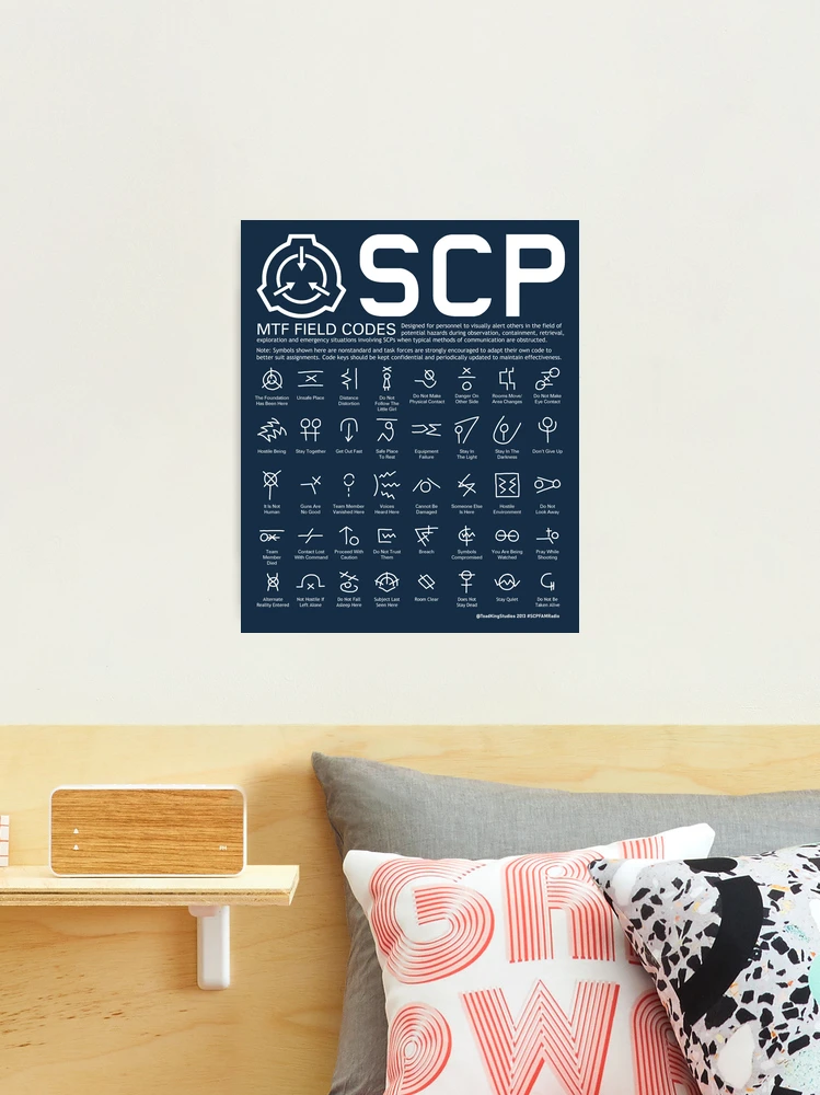 SCP MTF Field Codes by ToadKing07  Photographic Print for Sale