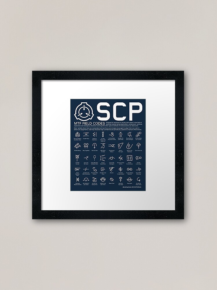 MTF Field Codes, SCP Logo - Black Art Board Print for Sale by  ToadKingStudios