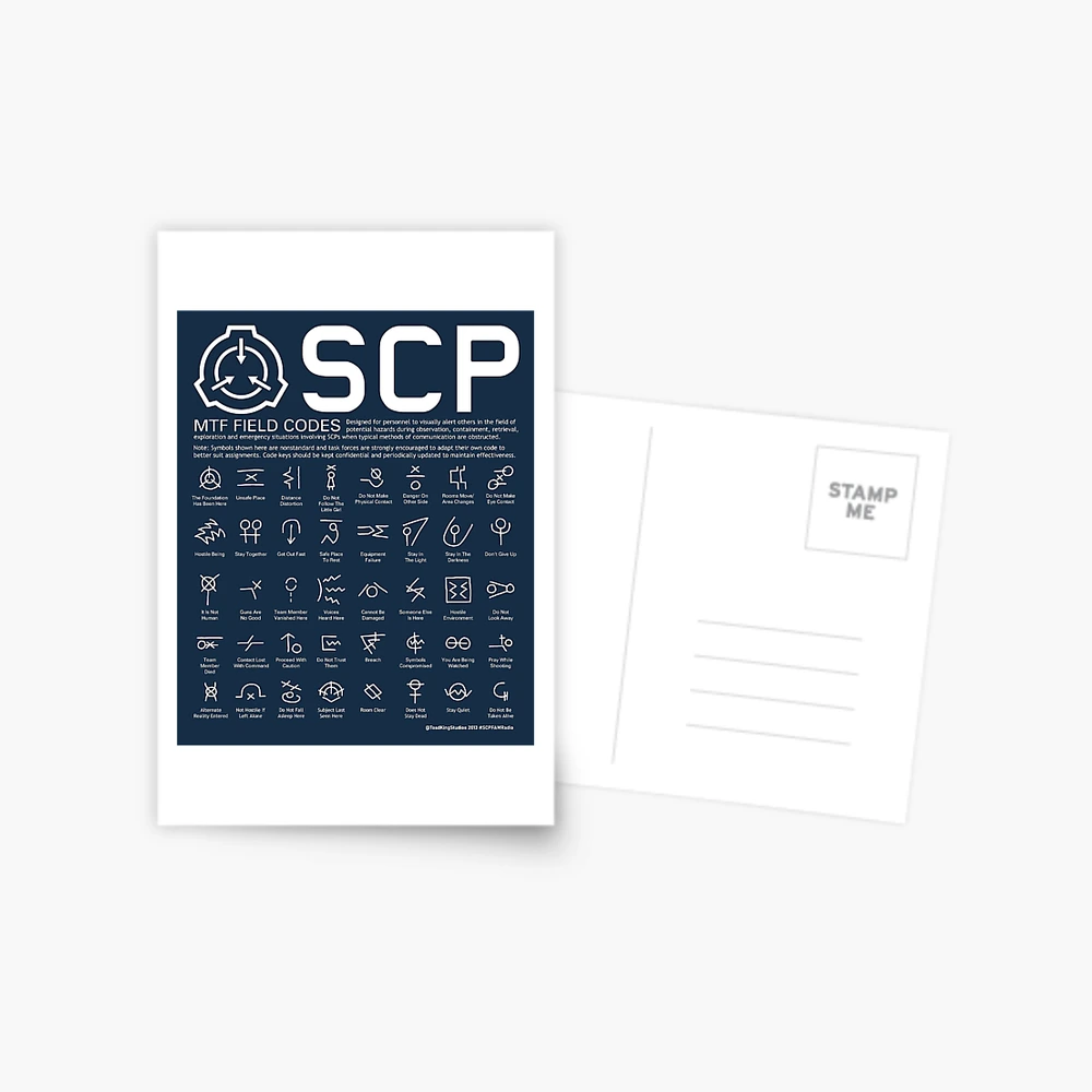 SCP MTF Field Codes by ToadKing07 Poster