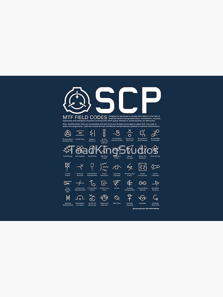 SCP MTF Field Codes by ToadKing07 Poster