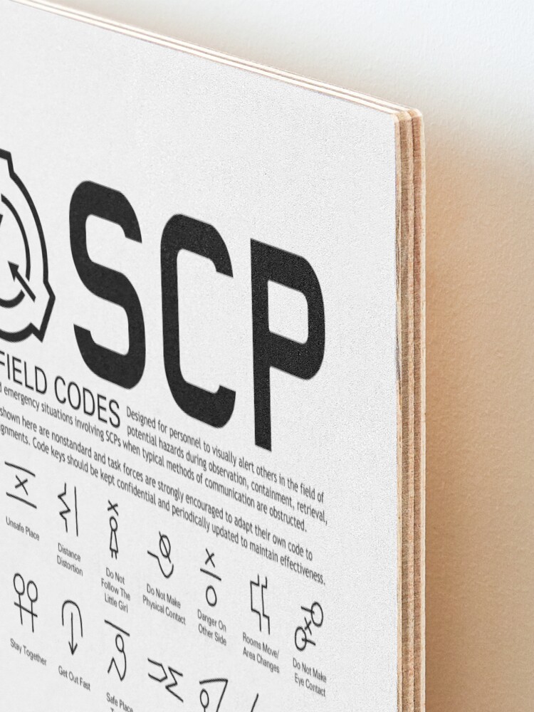 MTF Field Codes, SCP Logo - Black Art Board Print for Sale by  ToadKingStudios