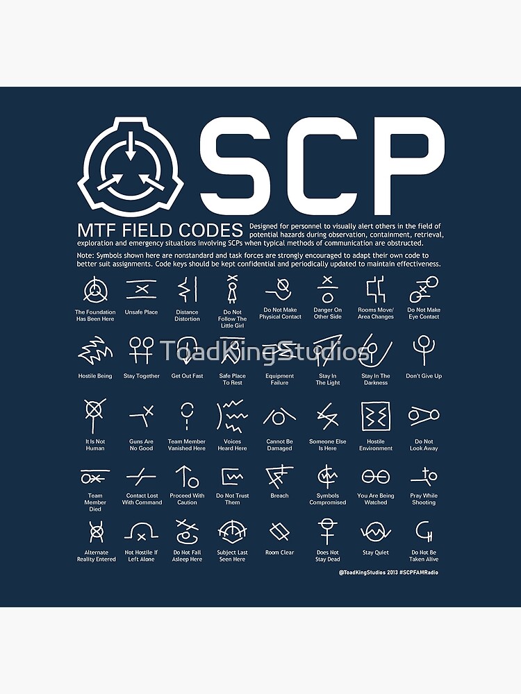 "SCP MTF Field Codes by ToadKing07" Floor Pillow by ToadKingStudios