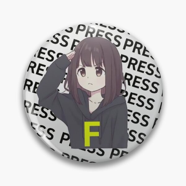 Press F Sticker for Sale by kasuluaa