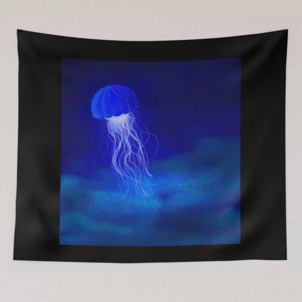 Item preview, Blue Luminous Jellyfish designed and sold by Anna Dreams_Art.