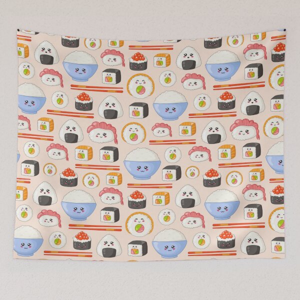 Item preview, Sushi Pattern designed and sold by kawaiistudio.