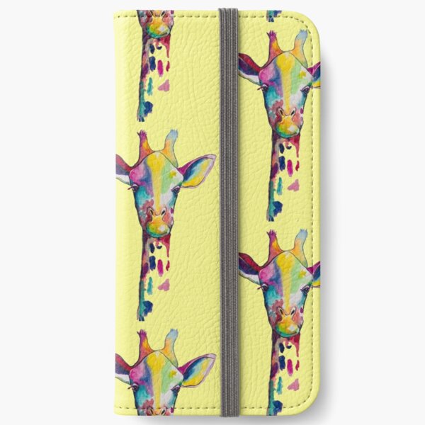 Colorful Giraffe iPhone Wallet
