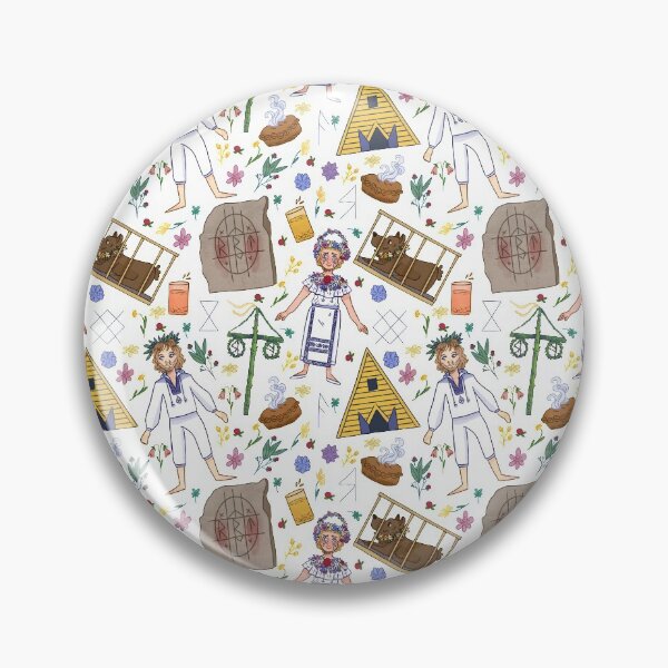 Item preview, Midsommar Pattern #1 (No Background Variation)  designed and sold by misnamedplants.