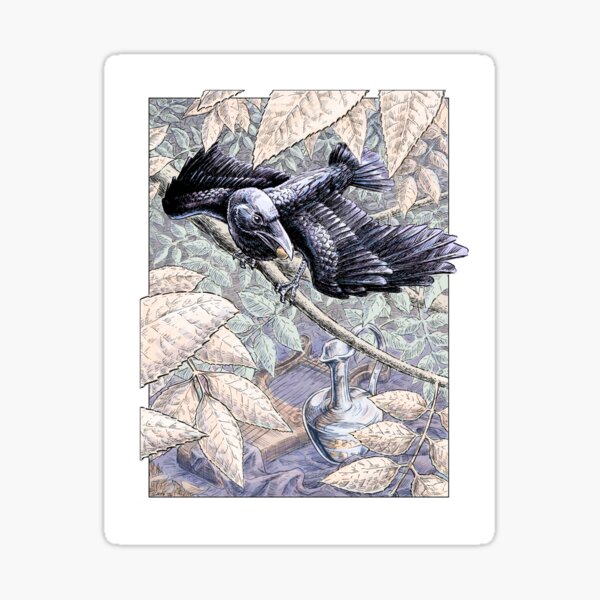 The Crow and the Pitcher Sticker