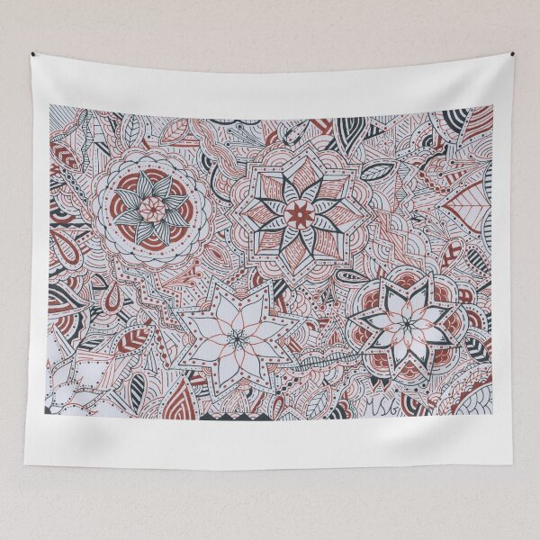 Item preview, Light Brown & Dark Green Mandala Improvisation designed and sold by MarisaGoncalves.