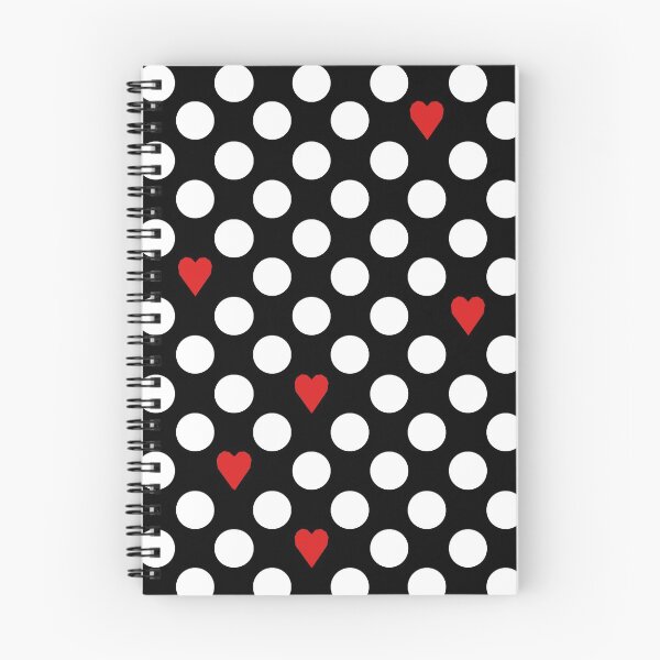 Item preview, Vibrant White Polka Dots and Random Hearts designed and sold by nickiki.