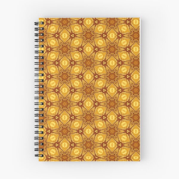 Item preview, Abstract gold geometric kaleidoscope pattern designed and sold by MindMirror.