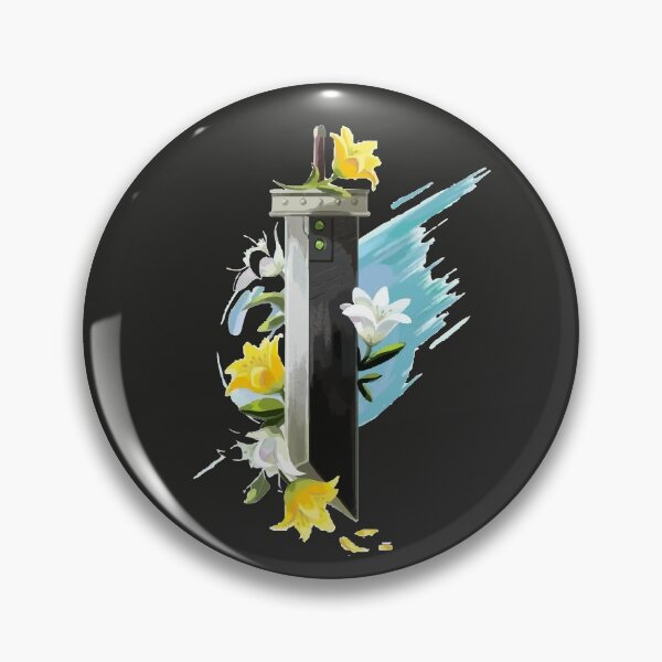 Item preview, Cloud Strife  - Final Fantasy VII - Buster Sword & yellow flower  designed and sold by Nccrypt.