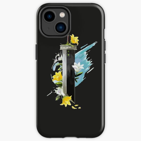 Cloud Strife - Final Fantasy VII - Buster Sword & yellow flower iPhone Tough Case