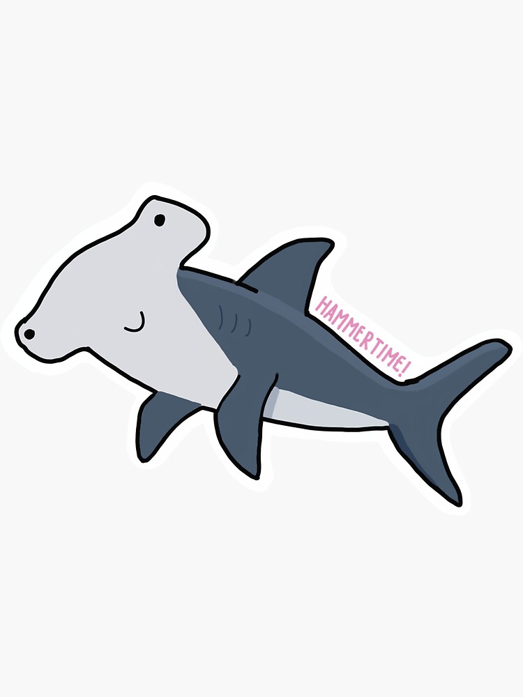 Hammerhead Shark Sticker For Sale By Abbygcarter Redbubble 