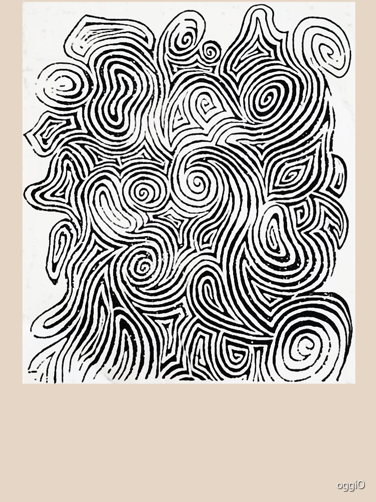 Psychedelic Optical Illusion Patterns - Jerry Garcia Face Zebra Stripes / Swirls by oggi0
