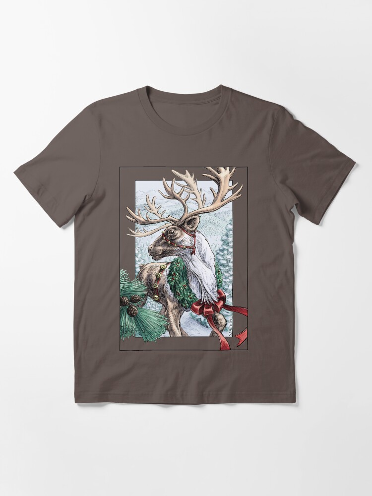 Thumbnail 2 of 7, Essential T-Shirt, The Holiday Courier designed and sold by Stephanie Smith.