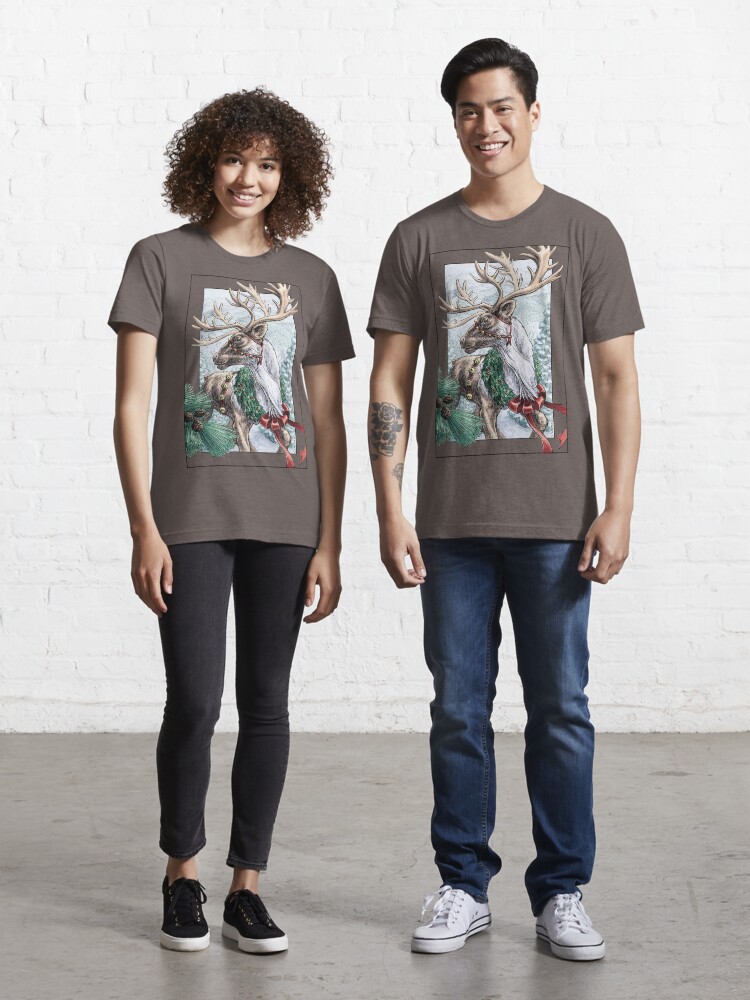 Thumbnail 1 of 7, Essential T-Shirt, The Holiday Courier designed and sold by Stephanie Smith.