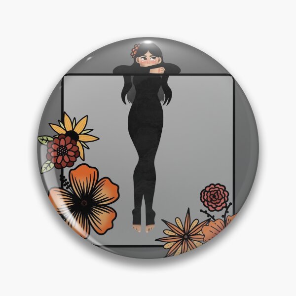 Item preview, Girl with a Square and Flowers designed and sold by brinaikekii.