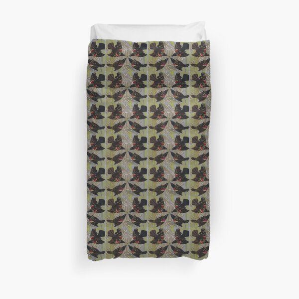 Four Calling Birds Duvet Cover