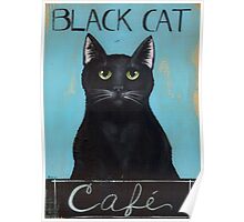  Black Cat  Cafe  Sign by Ryan Conners Redbubble