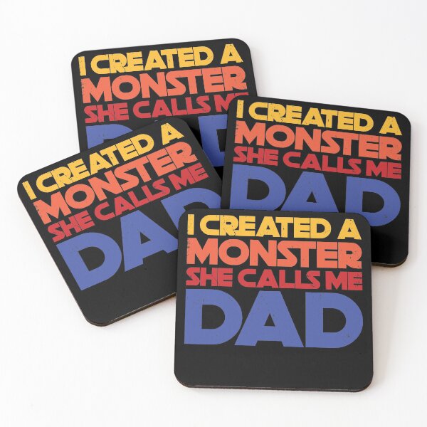 Item preview, Distressed I created a monster daughter she calls me DAD designed and sold by TheMattDesigns.