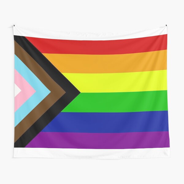Progress Pride Flag Tapestry
