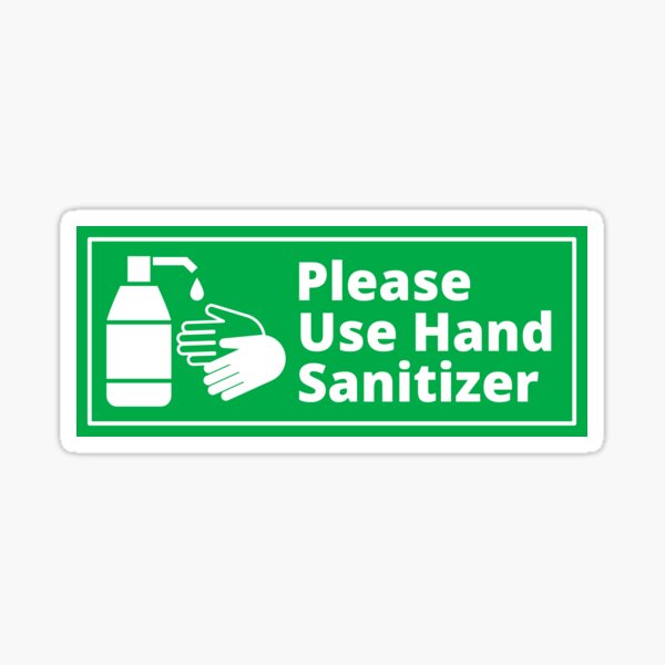 Item preview, Sign - Please Use Hand Sanitizer - Green and White designed and sold by SocialShop.