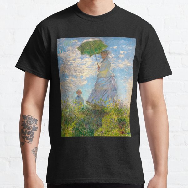 Wheat Field by Claude Monet Unisex T-shirt Classical Art Renaissance Shirt