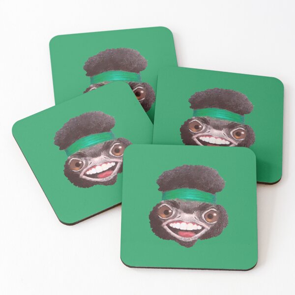 Item preview, Smiling Ostrich With Jimi Hendrix Hairstyle designed and sold by Andreja's shop.