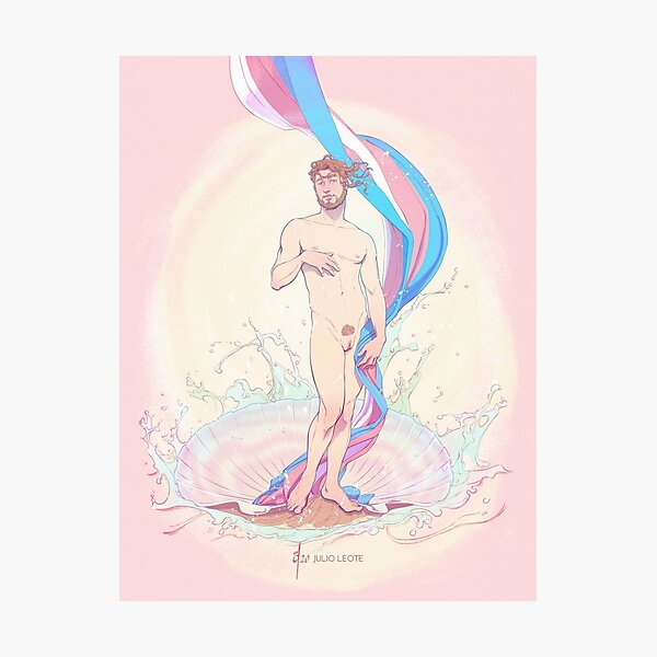 the Birth of Venus as a Boy Photographic Print