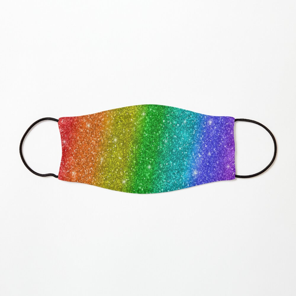 Glitter Rainbow Pride Mask