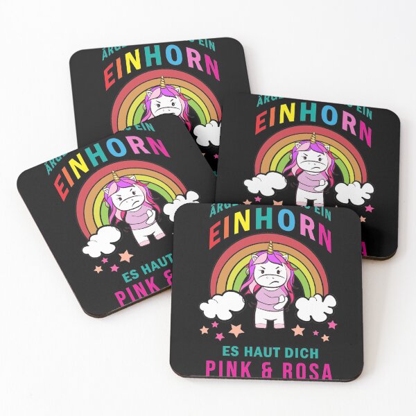 Artikelvorschau, Einhorn haut dich Pink und Rosa Spruch entworfen und verkauft von AxzoGerman.