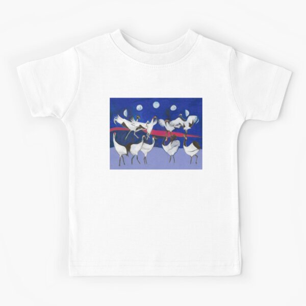 Nine Dancing Cranes Kids T-Shirt