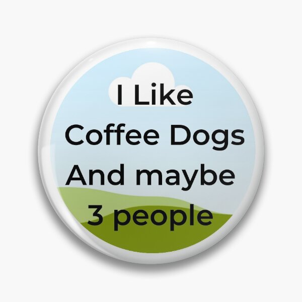 Artikelvorschau, Ich mag Coffee Dogs und vielleicht 3 Personen Slim Fit T-Shirt entworfen und verkauft von First Store.