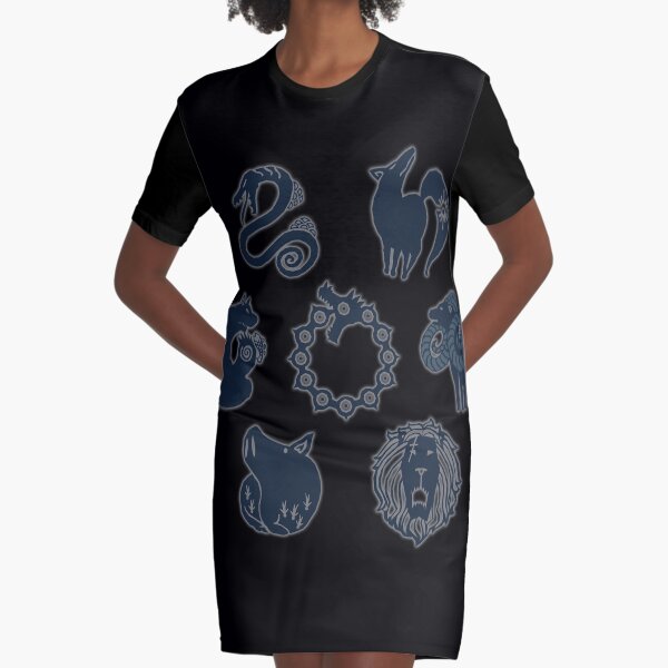 7 Deadly Sins Logo Graphic T-Shirt Dress