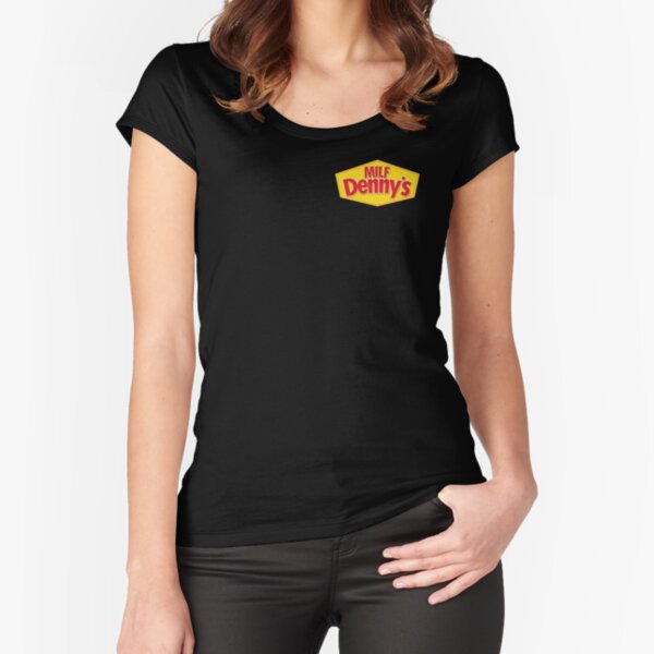 MILF Denny's Colorized Fitted Scoop T-Shirt