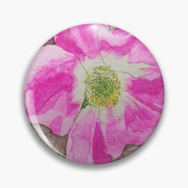 Item preview, Pink wild rose watercolour painting  designed and sold by esvb.
