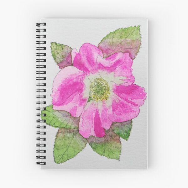Item preview, Pink wild rose watercolour painting  designed and sold by esvb.
