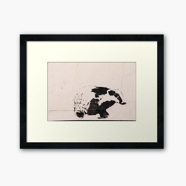 Badger Framed Art Print
