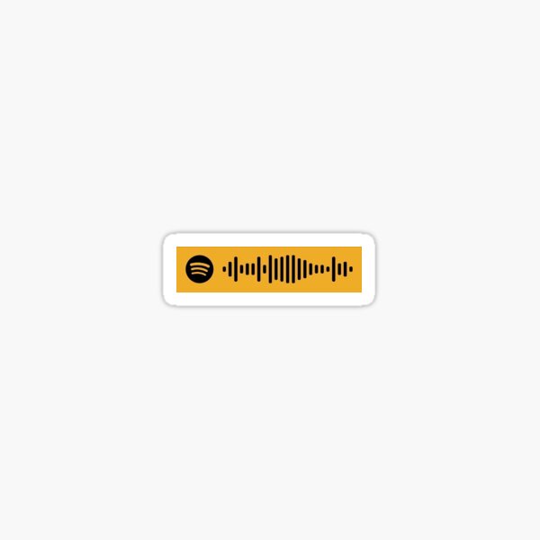 Dominic Fike 3 Nights Spotify Code Sticker