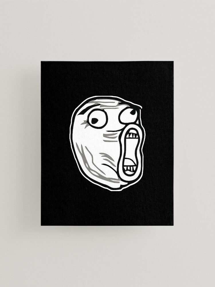 Troll Face Recessed Framed Print