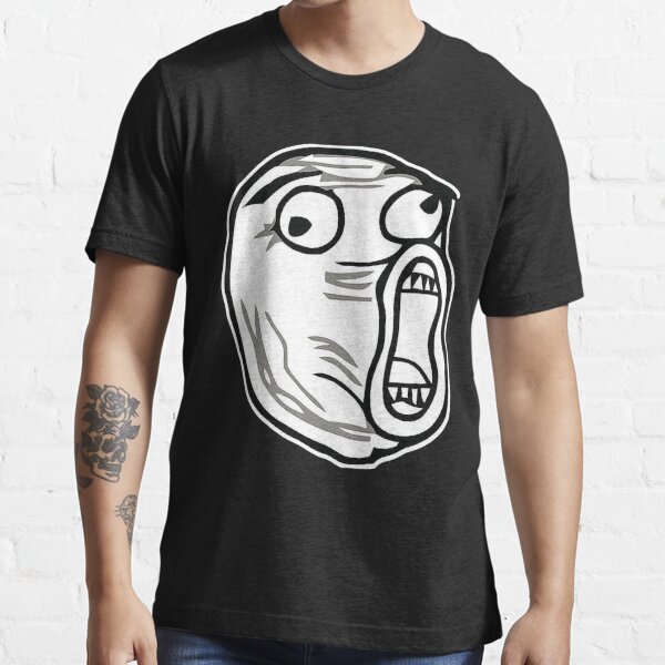 Troll Face You Mad Meme Big Smiley Men's Graphic T Shirt Tees