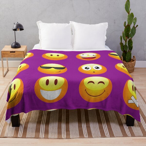 Item preview, purple emojis designed and sold by Gossip Rag.