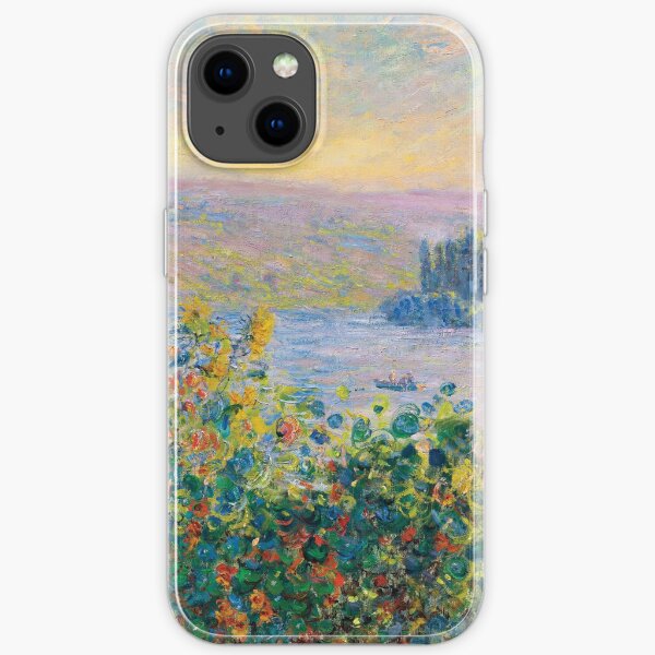 Claude Monet - Flower Beds at Vétheuil iPhone Soft Case