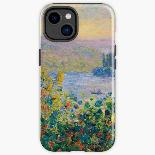 Claude Monet - Blumenbeete in Vétheuil iPhone Robuste Hülle