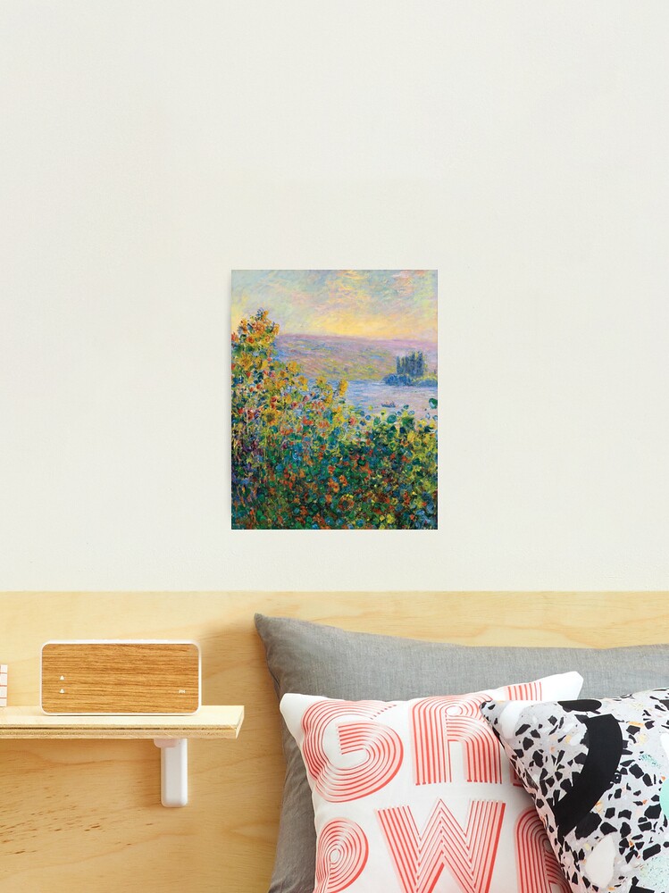 Thumbnail 1 of 3, Photographic Print, Claude Monet - Flower Beds at Vétheuil designed and sold by AbidingCharm.