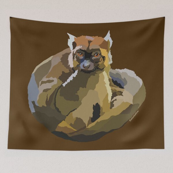 Item preview, Greater Bamboo Lemur (Prolemur simus) designed and sold by Alawstrations.