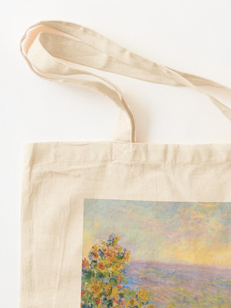 Alternate view of Claude Monet - Flower Beds at Vétheuil Tote Bag